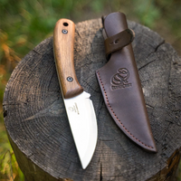 Bushcraft Knife Wild Harvest – Carbon Steel, Leather Sheath