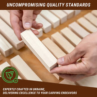 Basswood Carving Block Set, 16 pcs
