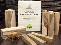 Walnut Carving Block Set, 10 pcs