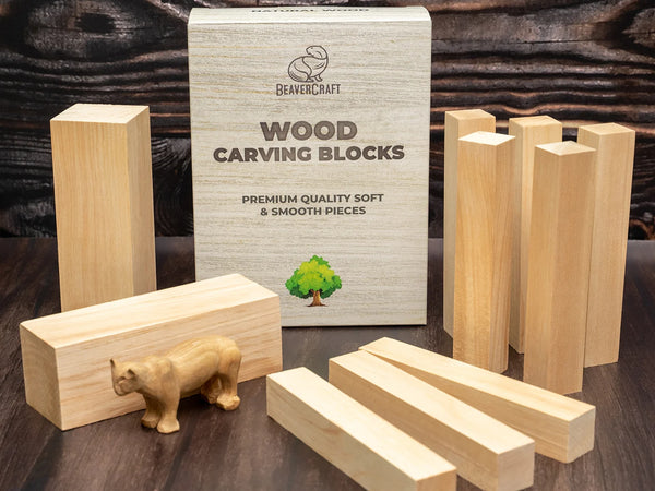 Alder Carving Block Set, 10 pcs