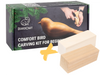 Bird Lover 3-Pack – Comfort Bird Carving Kit + Extra Basswood & Cherry Blocks – BDIY01_BW_BC