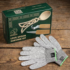 Celtic Spoon Carving Kit + Safety Gloves (S)