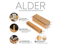 Alder Carving Block Set, 10 pcs