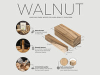 Walnut Carving Block Set, 10 pcs