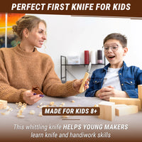 Kids Whittling Knife – Rounded Safety Tip