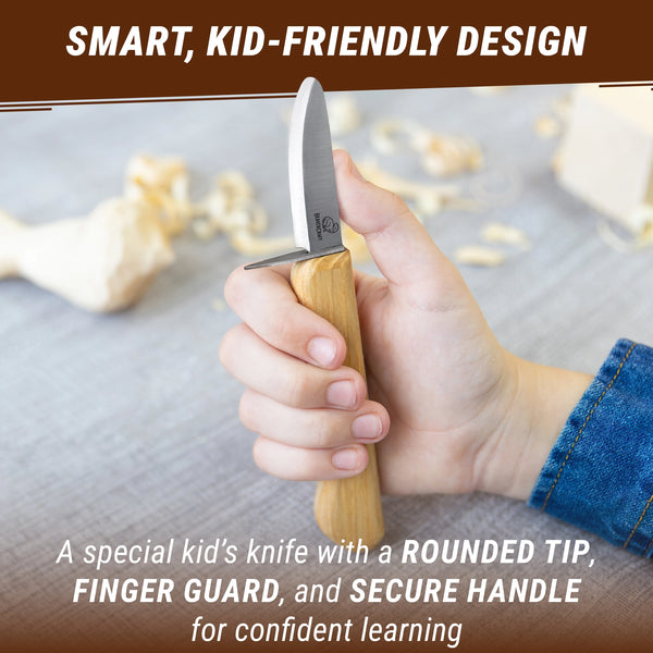 Kids Whittling Knife – Rounded Safety Tip