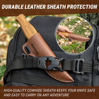Sloyd Carving Knife with Leather Sheath