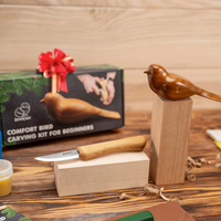 Comfort Bird Carving Kit + Safety Gloves (S)