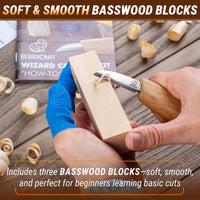 Wizard Carving Kit + Safety Gloves (S)