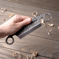 Compact Hand-Forged Drawknife with Sheath