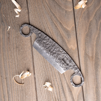 Compact Hand-Forged Drawknife with Sheath