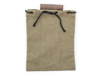 Leather & Canvas Foraging Belt Pouch