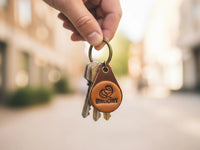 Leather Keychain (Beaver)