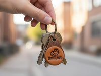 Leather Keychain (Beaver)