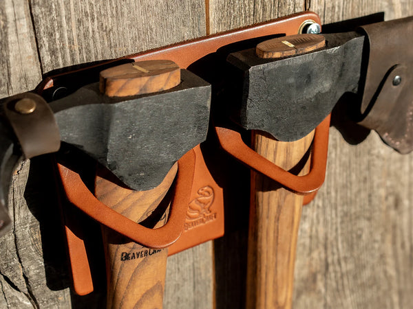 Dual-Tool Leather Wall Hanger