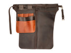 Leather Work Apron and Tool Belt Pouch Set