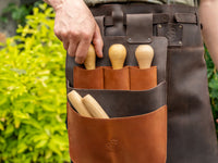 Leather Work Apron & Tool Pouch Set