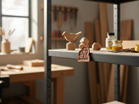 Leather Fridge Magnet (Beaver)