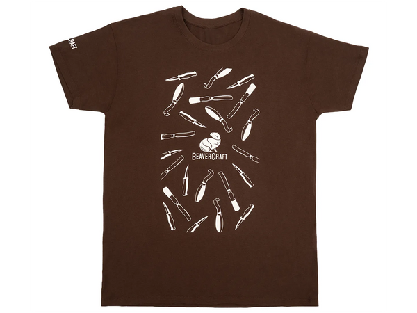 BeaverCraft Men’s T-Shirt (Brown)