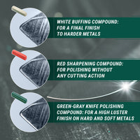 Polishing Compound Set – Red, White & Green, 3 pcs