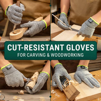 Celtic Spoon Carving Kit + Safety Gloves (S)