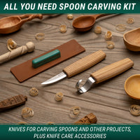 Starter Spoon Carving Set, 2 pcs