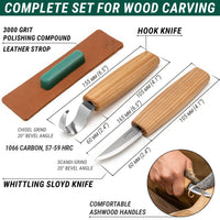 Starter Spoon Carving Set, 2 pcs