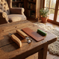 Left-Handed Spoon Carving Set with Detail Knife, 2 pcs