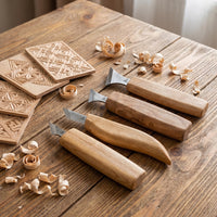 Chip Carving Knife Set in Book Case, 4 pcs
