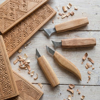 Chip Carving Knife Set in Book Case, 4 pcs