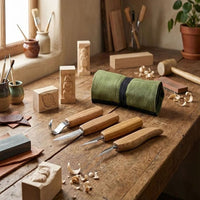 Whittling, Detail & Spoon Knife Set, 4 pcs