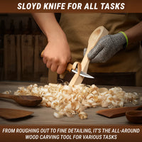 Spoon Carving Set with Gouge, 3 pcs