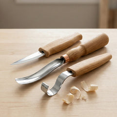 3-Piece Spoon Carving Tool Set – Wood Carving Set for Spoon, Bowl & Kuksa – S14
