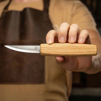 Spoon Carving Set with Gouge in Tool Roll, 3 pcs
