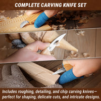 Starter Wood Carving Knife Set, 3 pcs