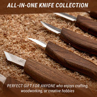 Premium Wood Carving Knife Set, 8 pcs