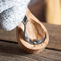 Spoon Carving Hook Knife – Oak Handle, 25 mm