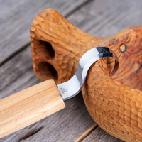 Spoon Carving Hook Knife – Oak Handle, 25 mm