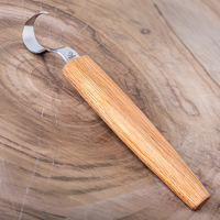 Spoon Carving Hook Knife – Oak Handle, 25 mm