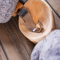 Spoon Carving Hook Knife – Oak Handle, 25 mm