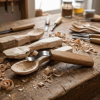 Left-Handed Spoon Carving Hook Knife, 25 mm