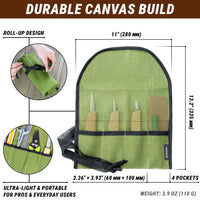 Canvas Tool Roll, 4 slots