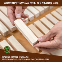 Basswood Carving Block Set, 10 pcs