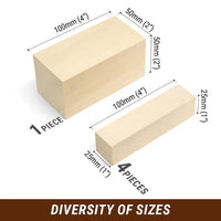 Basswood Carving Block Set, 5 pcs