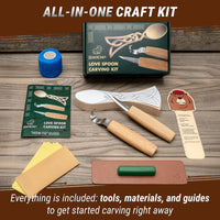 Celtic Spoon Carving Kit + Safety Gloves (S)