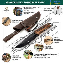 Carbon Steel Bushcraft Knife