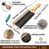 Paddle Strop for Hook Knives & Gouges