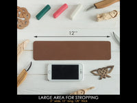 Leather Strop with 3 Compounds