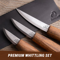 Premium Whittling Knife Set, 3 pcs