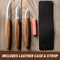 Premium Whittling Knife Set, 3 pcs